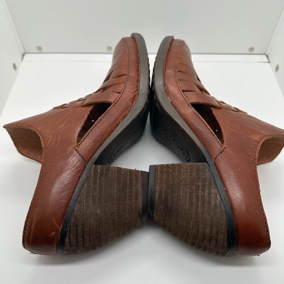 Born Paya Woven Leather Mules British Tan Size 9 - Picture 8 of 9